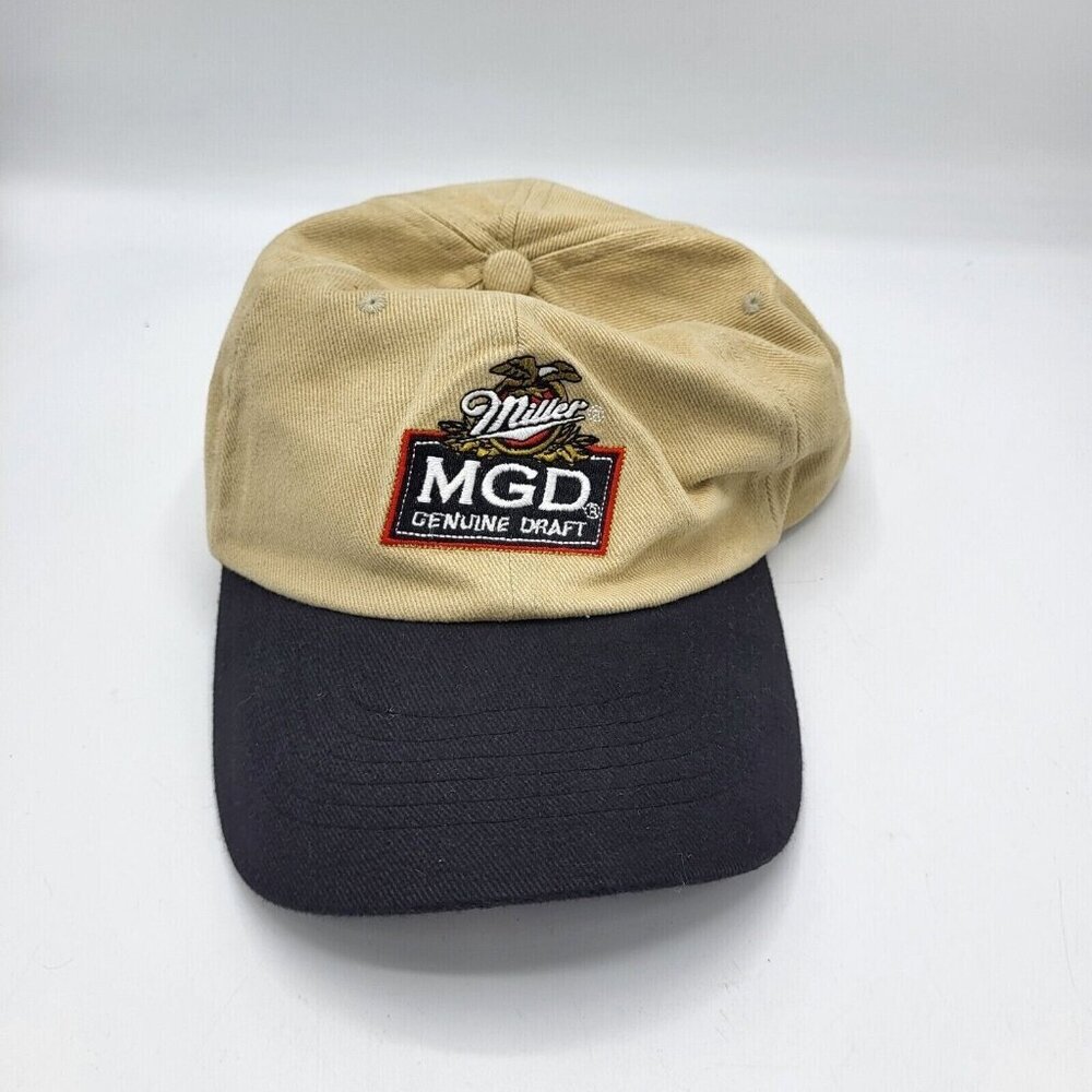 MILLER GENUINE DRAFT HAT BROWN/ Black STAR‎ PROMOTIONS 90's